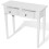 VidaXL vidaXL Dressing Console Table with 2 Drawers White Makeup Vanity Stand Desk 2