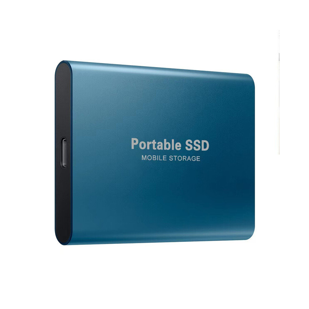 (1TB, blue) External Hard Drive Portable Shockproof Mobile SSD