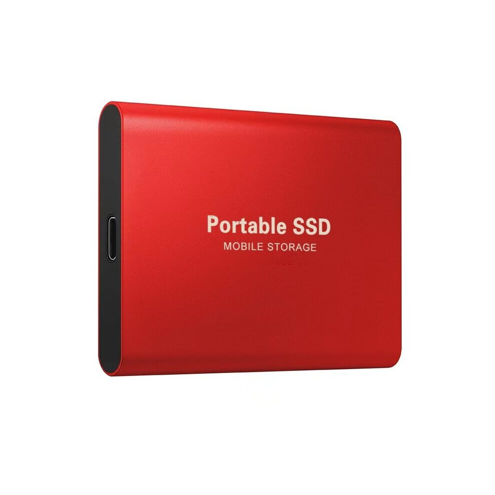 (8TB, red) External Hard Drive Portable Shockproof Mobile SSD