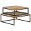 VidaXL vidaXL 2x Solid Mango Wood Nesting Coffee Tables Wooden Accent Couch Table 3