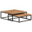 VidaXL vidaXL 2x Solid Acacia Wood Nesting Coffee Tables Wooden Accent End Tea Table 9