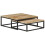 VidaXL vidaXL 2x Solid Mango Wood Nesting Coffee Tables Wooden Accent Couch Table 9