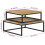 VidaXL vidaXL 2x Solid Mango Wood Nesting Coffee Tables Wooden Accent Couch Table 5