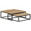 VidaXL vidaXL 2x Solid Mango Wood Nesting Coffee Tables Wooden Accent Couch Table 10