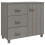 VidaXL (light grey) vidaXL Solid Wood Pine Sideboard Wooden Storage Side Cabinet Multi Colours 9