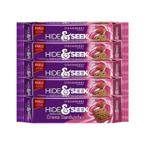 (Pack of 5) Parle Hide & Seek Fab Strawbery 112g-Combine Taste