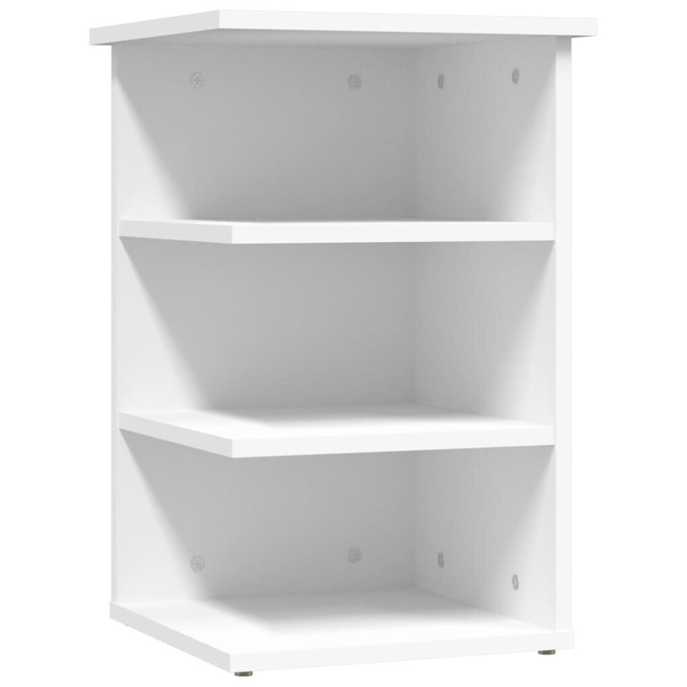 vidaXL Side Cabinet White Engineered Wood Indoor Furniture Storage Cabinet