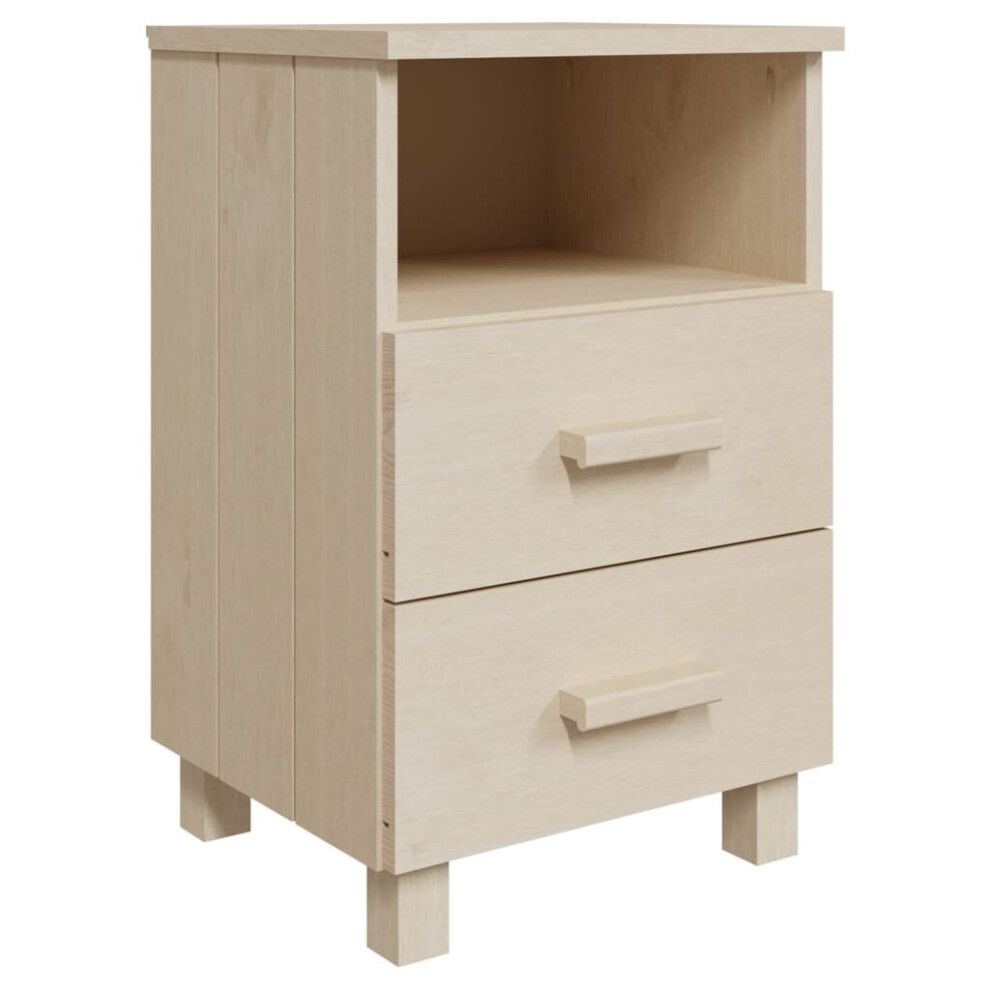 (honey brown, 1) vidaXL 1/2x Bedside Cabinet Solid Wood Pine Wooden Side Cabinet Multi Colours