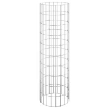 vidaXL Gabionen-Säule Rund Verzinkter Stahl Ø30x100 cm