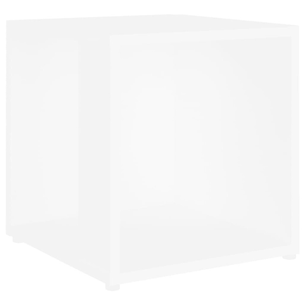 vidaXL Side Table White Engineered Wood Corner Cabinet Unit End Sofa Table