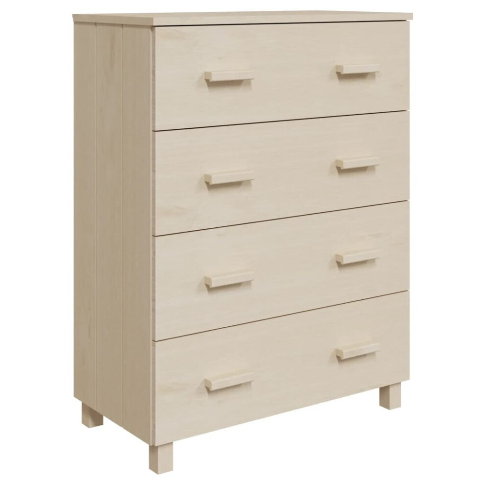 (honey brown) vidaXL Sideboard Wooden Storage Side Cabinet Cupboard HAMAR Solid Wood Pine