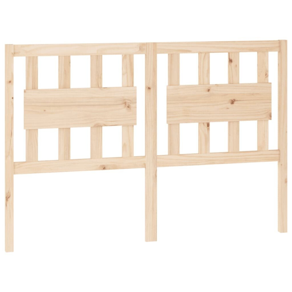 Vidaxl (Brown, 140.5 X 4 X 100 Cm) Bed Headboard Home Bedroom Decorative Bed Header Panel Solid Wood Pine