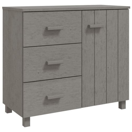 VidaXL (light grey) vidaXL Solid Wood Pine Sideboard Wooden Storage Side Cabinet Multi Colours