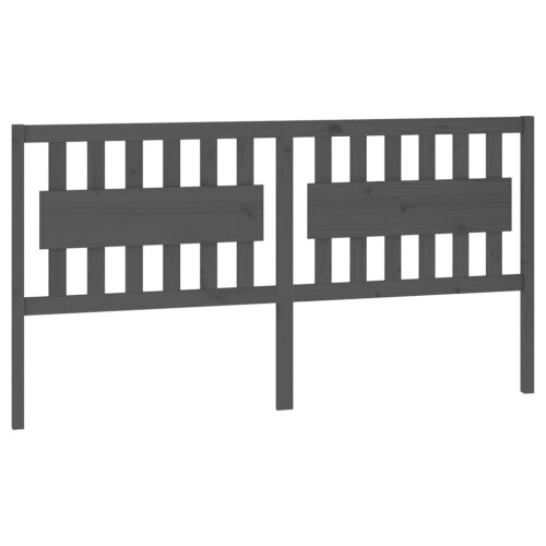 VidaXL (grey, 185.5 x 4 x 100 cm) vidaXL Bed Headboard Home Bedroom Decorative Bed Header Panel Solid Wood Pine