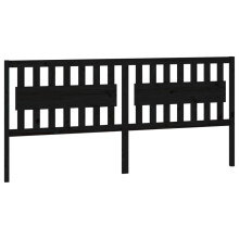 (black, 205.5 x 4 x 100 cm) vidaXL Bed Headboard Home Bedroom Decorative Bed Header Panel Solid Wood Pine
