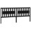 VidaXL (black, 205.5 x 4 x 100 cm) vidaXL Bed Headboard Home Bedroom Decorative Bed Header Panel Solid Wood Pine 1