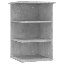 vidaXL Side Cabinet Concrete Grey Engineered Wood Storage Cabinet - 3 Shelves, 35x35x55 cm (806278)