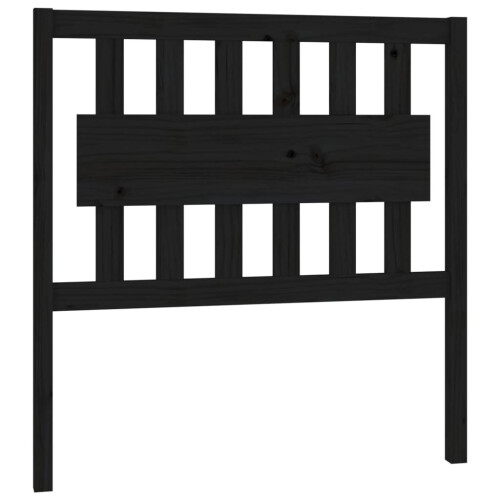 VidaXL (black, 95.5 x 4 x 100 cm) vidaXL Bed Headboard Home Bedroom Decorative Bed Header Panel Solid Wood Pine