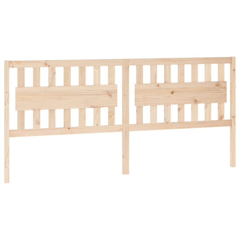 (brown, 205.5 x 4 x 100 cm) vidaXL Bed Headboard Home Bedroom Decorative Bed Header Panel Solid Wood Pine
