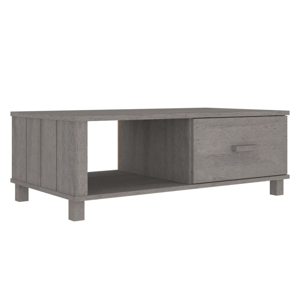 Vidaxl (Light Grey) Coffee Table Solid Wood Pine Living Room Side End Table Multi Colours