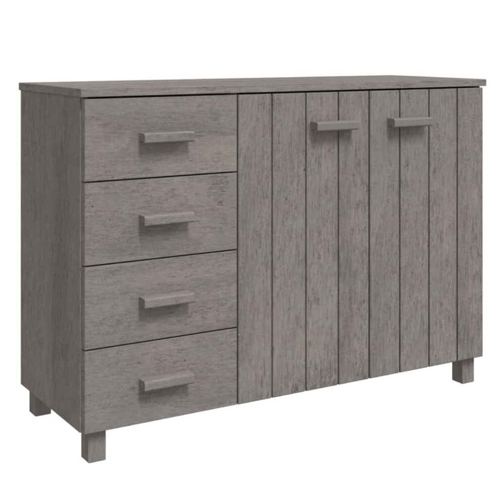 (light grey) vidaXL Sideboard Solid Wood Pine Storage Side Cabinet Furniture Multi Colours