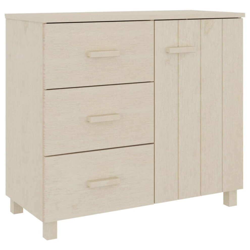 Vidaxl (Honey Brown) Solid Wood Pine Sideboard Wooden Storage Side Cabinet Multi Colours