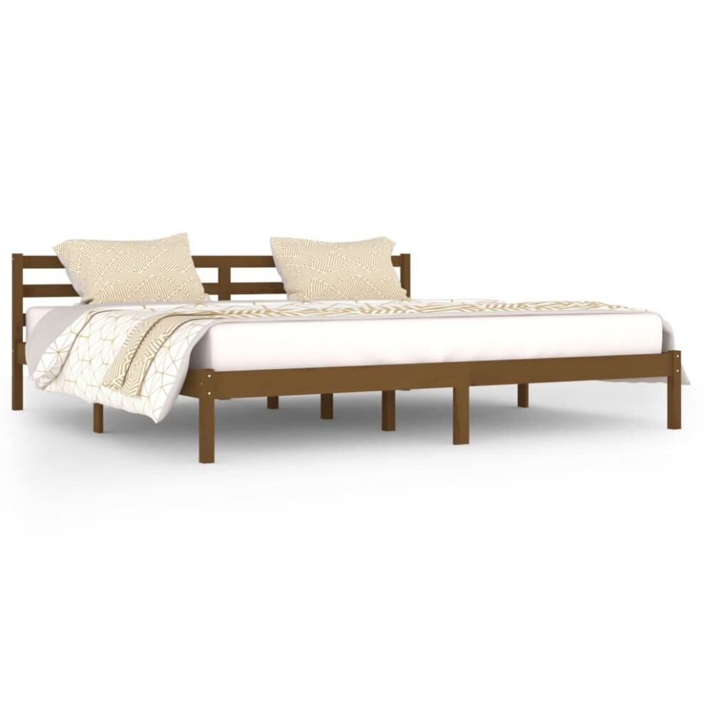 (honey brown, 200 x 200 cm) vidaXL Solid Wood Pine Day Bed Sleepover Overnight Bed Multi Colours/Sizes