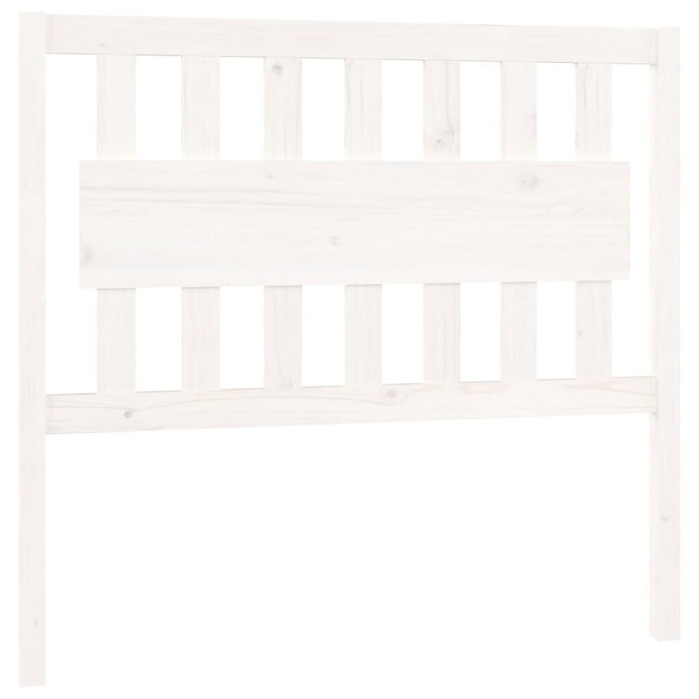 (white, 105.5 x 4 x 100 cm) vidaXL Solid Wood Pine Bed Headboard Wooden Bed Header Multi Colours/Sizes