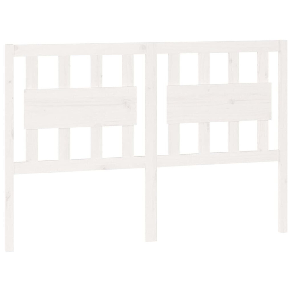 (white, 145.5 x 4 x 100 cm) vidaXL Bed Headboard Home Bedroom Decorative Bed Header Panel Solid Wood Pine