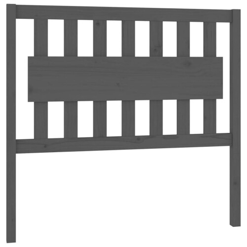 VidaXL (grey, 105.5 x 4 x 100 cm) vidaXL Bed Headboard Home Bedroom Decorative Bed Header Panel Solid Wood Pine