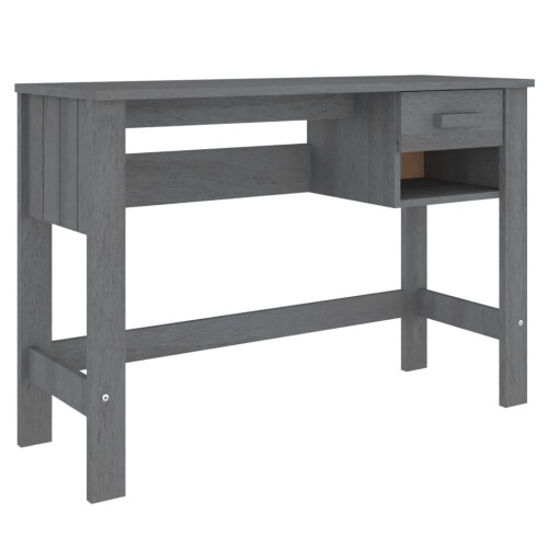 VidaXL (dark grey) vidaXL Desk Solid Wood Pine Home Working Writing Computer Table Multi Colours
