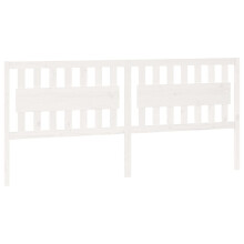 (white, 205.5 x 4 x 100 cm) vidaXL Bed Headboard Home Bedroom Decorative Bed Header Panel Solid Wood Pine