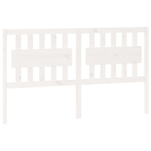 VidaXL (white, 155.5 x 4 x 100 cm) vidaXL Bed Headboard Home Bedroom Decorative Bed Header Panel Solid Wood Pine