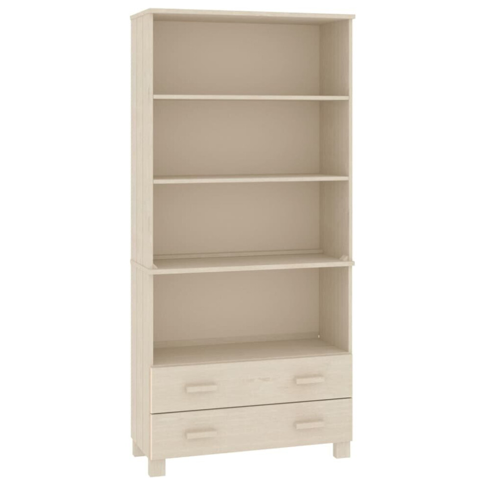 Vidaxl (Honey ) Highboard Solid Wood Pine Wooden Storage Shelf Sideboard Multi Colours Brown
