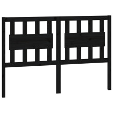 (black, 125.5 x 4 x 100 cm) vidaXL Bed Headboard Home Bedroom Decorative Bed Header Panel Solid Wood Pine