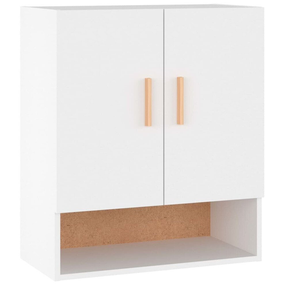 Vidaxl (White) Wall Cabinet Hanging Storage Cabinet Wall Cupboard Engineered Wood White