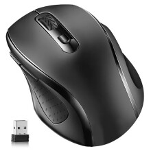 (White) 2.4 GHz Wireless Silent Mouse For PC Laptop