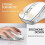 (White) 2.4 GHz Wireless Silent Mouse For PC Laptop 7