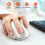 (White) 2.4 GHz Wireless Silent Mouse For PC Laptop 10