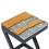 VidaXL vidaXL Solid Teak Wood Coffee Table Z Leg Transparent Polyresin Side Table 6
