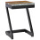 VidaXL vidaXL Solid Teak Wood Coffee Table Z Leg Transparent Polyresin Side Table 11
