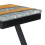 VidaXL vidaXL Solid Teak Wood Coffee Table Z Leg Transparent Polyresin Side Table 7