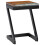 VidaXL vidaXL Solid Teak Wood Coffee Table Z Leg Transparent Polyresin Side Table 9