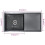 VidaXL vidaXL Handmade Kitchen Sink Black Stainless Steel Under-mount Kitchen Basin 2