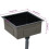 VidaXL vidaXL Handmade Kitchen Sink Black Stainless Steel Under-mount Kitchen Basin 3