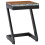 VidaXL vidaXL Solid Teak Wood Coffee Table Z Leg Transparent Polyresin Side Table 10