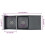 vidaXL Handmade Kitchen Sink Black Stainless Steel Under-mount Kitchen Basin 3