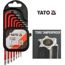 YATO YT-0562, torx tamperproof security bits T9-T30 allen key set (YT-0562