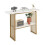 Costway 2-tier Console Table White Faux Marble Sofa Table  Narrow Couch Table 1