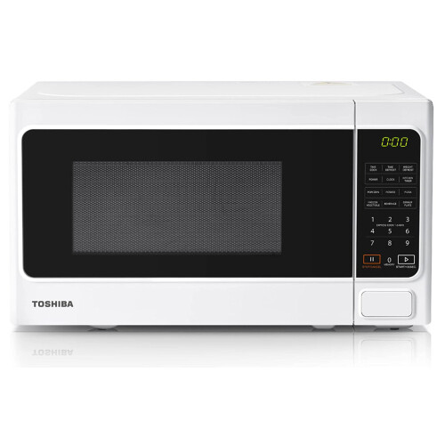 Toshiba 800w20L Microwave Oven with 6Preset Recipes White MM-EM20P(WH)